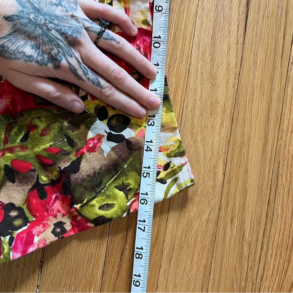 Christopher & Banks Floral A-Line Skirt - Pink and Green - Picture 8 of 8